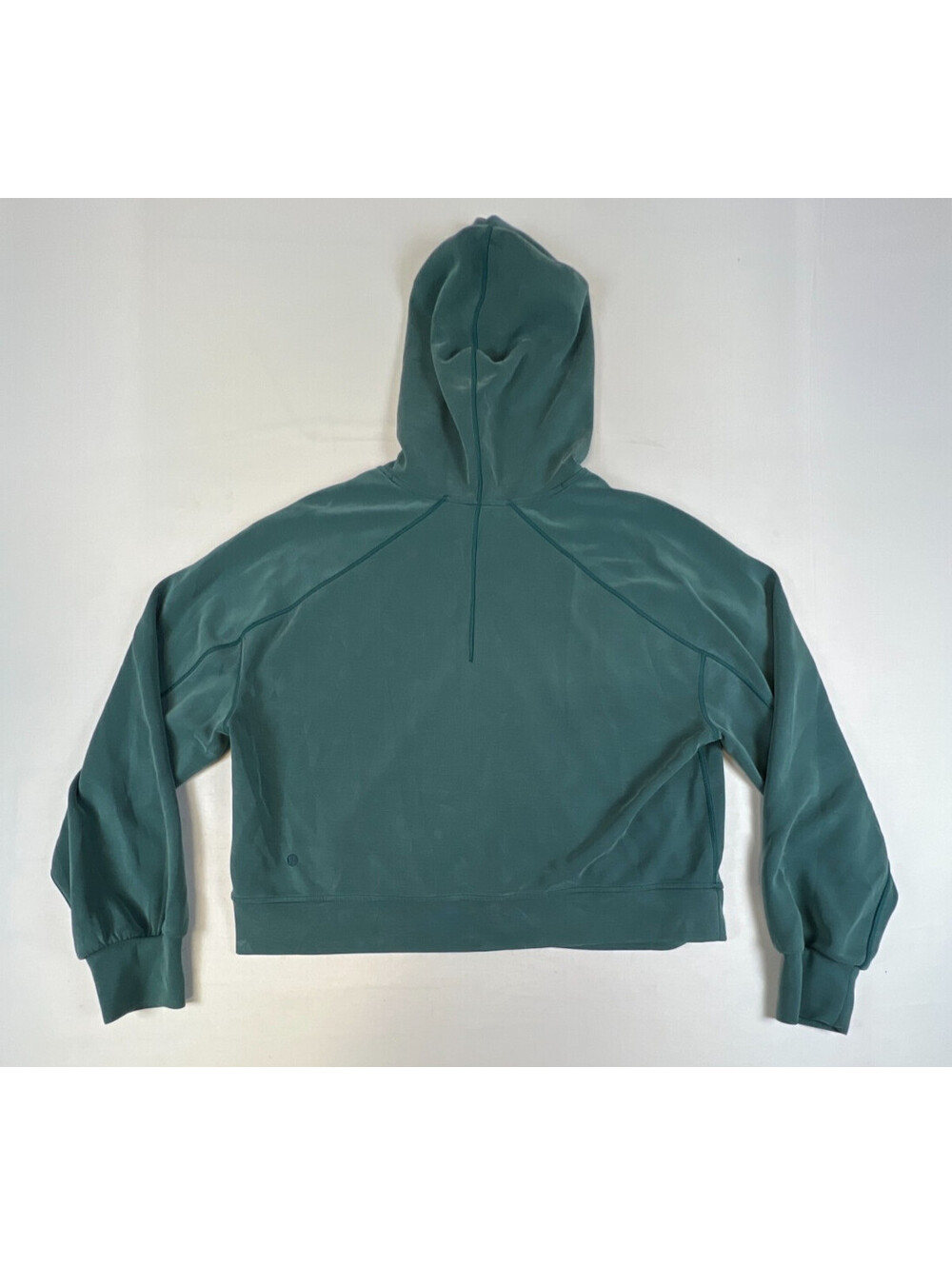 Lululemon Womens 10 Green Modal Blend Pullover Hoodie Athletic Sweatshirt Top - Picture 2 of 12